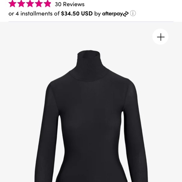 NWT Commando Butter Turtleneck Bodysuit, Black size M - Picture 3 of 7